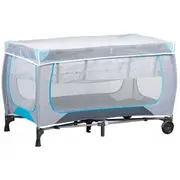 Patut pliabil accesorizat ecotoys - gri - resigilat (husa transport rupta) ede626a_resigilat