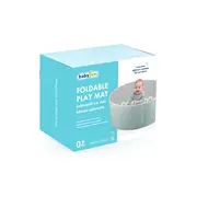 Piscina uscata pliabila cu bile, BabyJem, 30x83 cm, 100 bile albe, verde JEMbj_8622