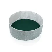 Piscina uscata pliabila cu bile, BabyJem, 30x83 cm, 100 bile albe, verde JEMbj_8622