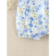 Salopeta alba cu floricele bleu si galbene mdtu142-r2