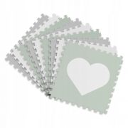 Salteluta de joaca 150 x 150 cm ricokids 7505 - gri - mint - resigilat edeedi7505_resigilat