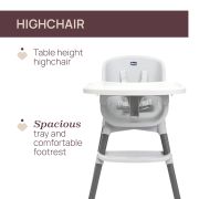 Scaun de masa Chicco evolutiv 3 in 1 Polly Zest, Moon Grey (Gri), 6luni+ CHC8717077-8