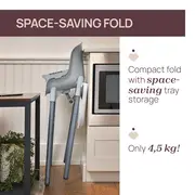 Scaun de masa Chicco evolutiv 3 in 1 Polly Zest, Moon Grey (Gri), 6luni+ CHC8717077-8