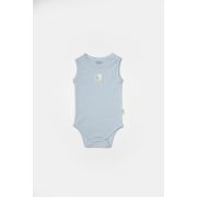 Set 2 body-uri fara maneci Bamboo, bleu, BabyCosy, 50% bambus+50% bumbac (Marime: 18-24 Luni) JEMBC-CSYB9014-18