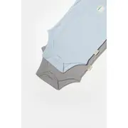 Set 2 body-uri fara maneci Bamboo, bleu, BabyCosy, 50% bambus+50% bumbac (Marime: 6-9 luni) JEMBC-CSYB9014-6