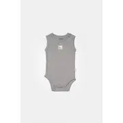 Set 2 body-uri fara maneci Bamboo, bleu, BabyCosy, 50% bambus+50% bumbac (Marime: 6-9 luni) JEMBC-CSYB9014-6