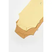 Set 2 body-uri fara maneci Bamboo, galben, BabyCosy, 50% bambus+50% bumbac (Marime: 3-6 Luni) JEMBC-CSYB9013-3