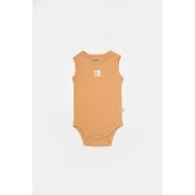 Set 2 body-uri fara maneci Bamboo, galben, BabyCosy, 50% bambus+50% bumbac (Marime: 9-12 luni) JEMBC-CSYB9013-9