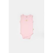 Set 2 body-uri fara maneci Bamboo, roz, BabyCosy, 50% bambus+50% bumbac (Marime: 3-6 Luni) JEMBC-CSYB9012-3