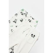 Set 2 pantaloni Panda, BabyCosy, 50%bumbac+50% bambus (Marime: 12-18 Luni) JEMBC-CSYB9059-12