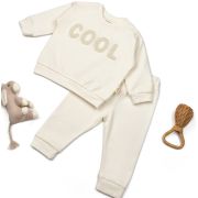 Set bluzita si pantaloni COOL - Ecru, BabyCosy (Marime: 6-9 luni) JEMBC-CSYR4517-6