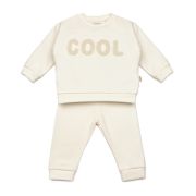 Set bluzita si pantaloni COOL - Ecru, BabyCosy (Marime: 9-12 luni) JEMBC-CSYR4517-9