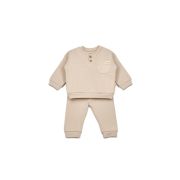 Set bluzita si pantaloni COOL cu buzunar - Stone, BabyCosy (Marime: 3-6 Luni) JEMBC-CSYR4513-3