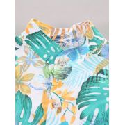 Set tropical pentru baieti – camasa colorata si pantaloni bej mbtu131-de