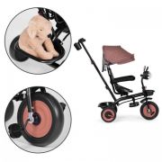 Tricicleta 3 in 1 pentru copii, scaun rotativ 360°, roti din spuma eva, ecotoys wql-066-51 - bej - resigilat edeediwql-066-51beige_resigilat