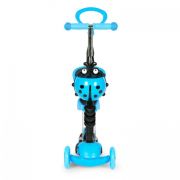 Trotineta 5 in 1 cu sezut si 3 roti cu led ecotoys ym-sw-6 - albastru - resigilat (ambalaj deteriorat) edeediym-sw-6blue_resigilat