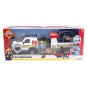 POMPIERUL SAM VEHICUL SALVARE ANIMALE CU FIGURINE SI REMORCA VIV109252624038