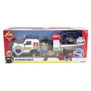 POMPIERUL SAM VEHICUL SALVARE ANIMALE CU FIGURINE SI REMORCA VIV109252624038