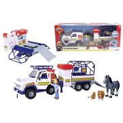 POMPIERUL SAM VEHICUL SALVARE ANIMALE CU FIGURINE SI REMORCA VIV109252624038