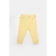Set 2 pantaloni Bamboo, galben, BabyCosy, 50%bumbac+50% bambus (Marime: 3-6 Luni) JEMBC-CSYB9031-3