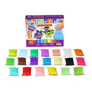 Set de creatie cu argila usoara 20 buc, Lovin - Elastic Clay KRTOK70140