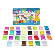 Set de creatie cu argila usoara 30 buc, Lovin - Elastic Clay KRTOK70141