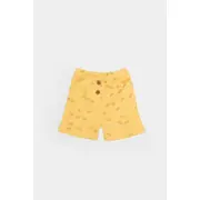 Set tricou cu pantaloni Printed, galben, BabyCosy, 50%bumbac+50% modal (Marime: 6-9 luni) JEMBC-CSYM11702-6