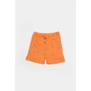 Set tricou cu pantaloni Printed, portocaliu, BabyCosy, 50%bumbac+50% modal (Marime: 6-9 luni) JEMBC-CSYM11705-6