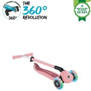 Trotineta Globber Go-Up 3 in 1 Active, Eco, rotire 360, roz pal FUNK749-310