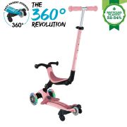 Trotineta Globber Go-Up 3 in 1 Active, Eco, rotire 360, roz pal FUNK749-310