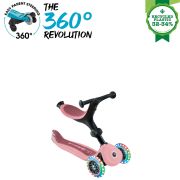 Trotineta Globber Go-Up 3 in 1 Active, Eco, rotire 360, roz pal FUNK749-310