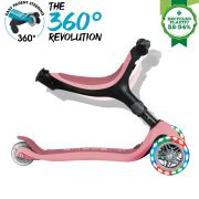 Trotineta Globber Go-Up 3 in 1 Active, Eco, rotire 360, roz pal FUNK749-310