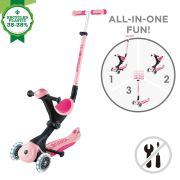 Trotineta Globber Go-Up 4 in 1 Deluxe Lights, ECOLOGIC, roz pal FUNK646-710