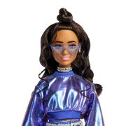 BARBIE DELUXE STYLE PAPUSA BARBIE ROCHIE ALBASTRU METALIZAT VIVMTJFP42