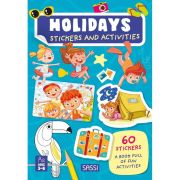 Carte de activitati cu abtibilduri - in vacanta