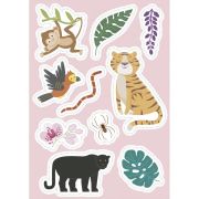 Carte de activitati cu abtibilduri - jungla