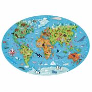 Cunoaste si exploreaza - puzzle animale pe cale de disparitie (205 piese)