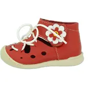 Sandale copii, Tahiti (Culoare nappa: rosu, Marime: 18, Decor: Floare)