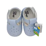 Sandale de botez T-bar (Marime: 18, Culoare nappa: bleumarin)