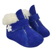 Ghetute BIT cu bareta-Imblanite (Marime: 19, Culoare nappa: blu bleumarin, Decor: Fulg de nea)