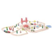 Circuit auto si feroviar (80 piese)