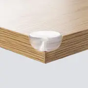 Pachet economic 12 protectii universale pentru colturi, din plastic transparent, cu banda adeziva, rezistente la muscaturi, fara PVC, Reer 82069