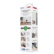 Protectie impotriva prinderii degetelor sub usa, opreste curentii de aer si izoleaza fonic, husa lavabila, 0-24 luni, gri, Reer 70121