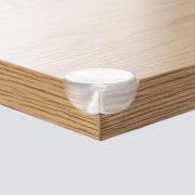 Set 4 protectii universale pentru colturi, din plastic transparent, cu banda adeziva, rezistente la muscaturi, fara PVC, Reer 82049