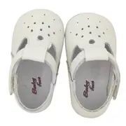 Sandale de botez T-bar (Marime: 18, Culoare nappa: bleumarin)