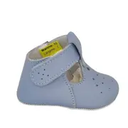 Sandale de botez T-bar (Culoare nappa: bleumarin, Marime: 15)