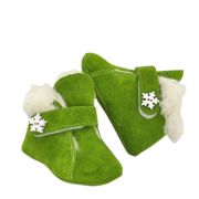 Ghetute BIT cu bareta-Imblanite (Culoare nappa: verde nappa, Marime: 15, Decor: Fulg de nea)