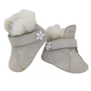 Ghetute BIT cu bareta-Imblanite (Culoare nappa: Ivory, Marime: 15, Decor: Fulg de nea)