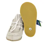 Botosei Mocasini Barefoot (Marime: 16, Culoare velur: Ivori Lamb)