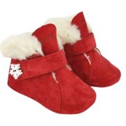 Ghetute BIT cu bareta-Imblanite (Marime: 19, Culoare nappa: Ivory, Decor: Fulg de nea)